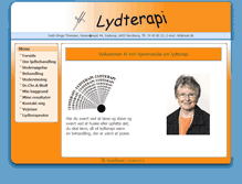 Tablet Screenshot of lydterapi-klinge.dk